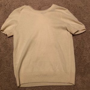 Ann Taylor cashmere winter white sweater xxs